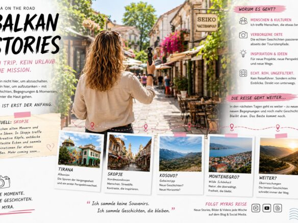 Myra sachs auf entdeckungstour im balkan